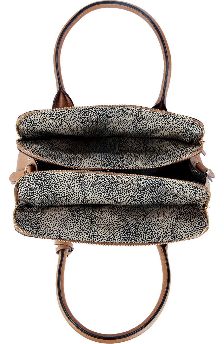 Sole Society Nera Faux Leather Satchel, Alternate, color,