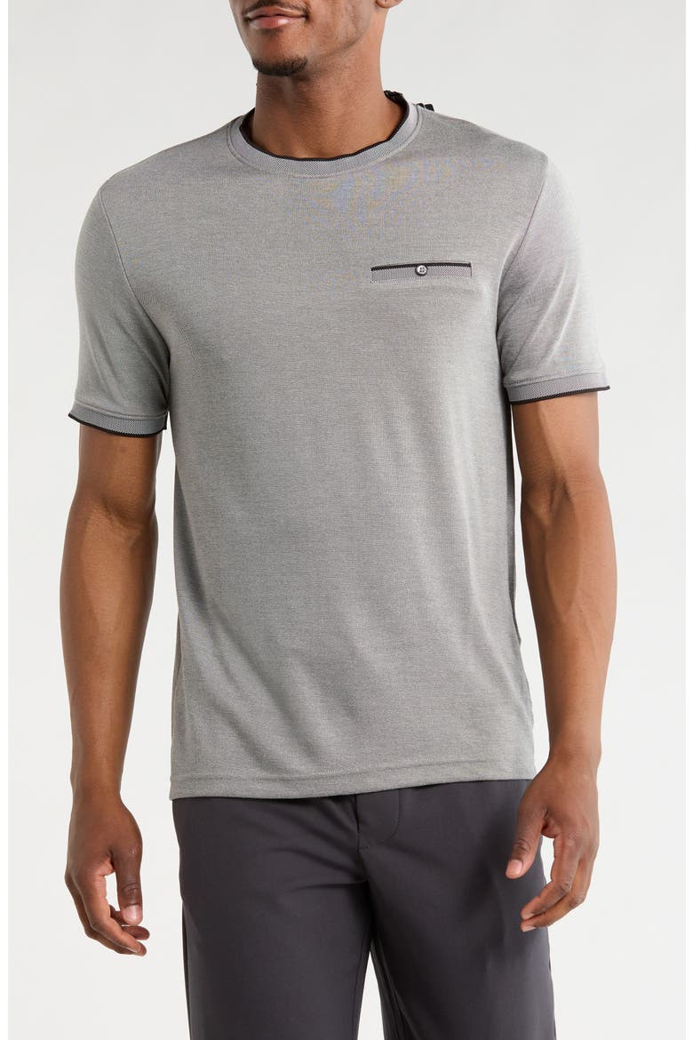 Tipped Pocket T-Shirt, Main, color, GREY