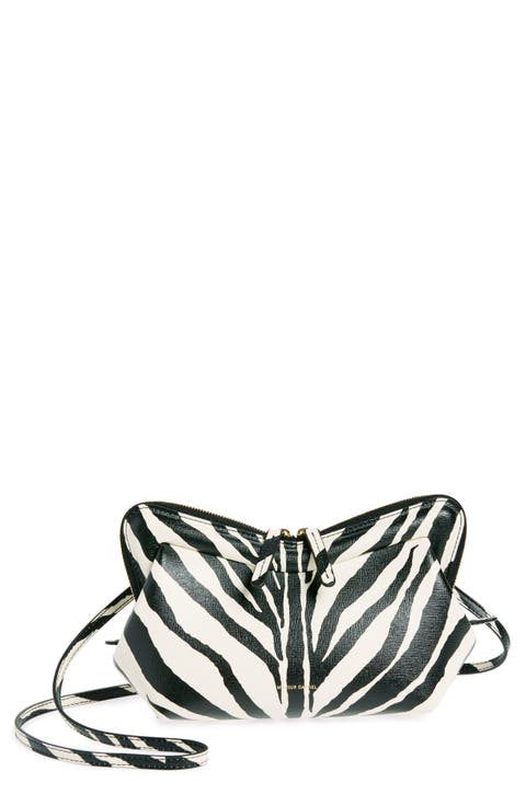 Mini M Frame Leather Crossbody Bag