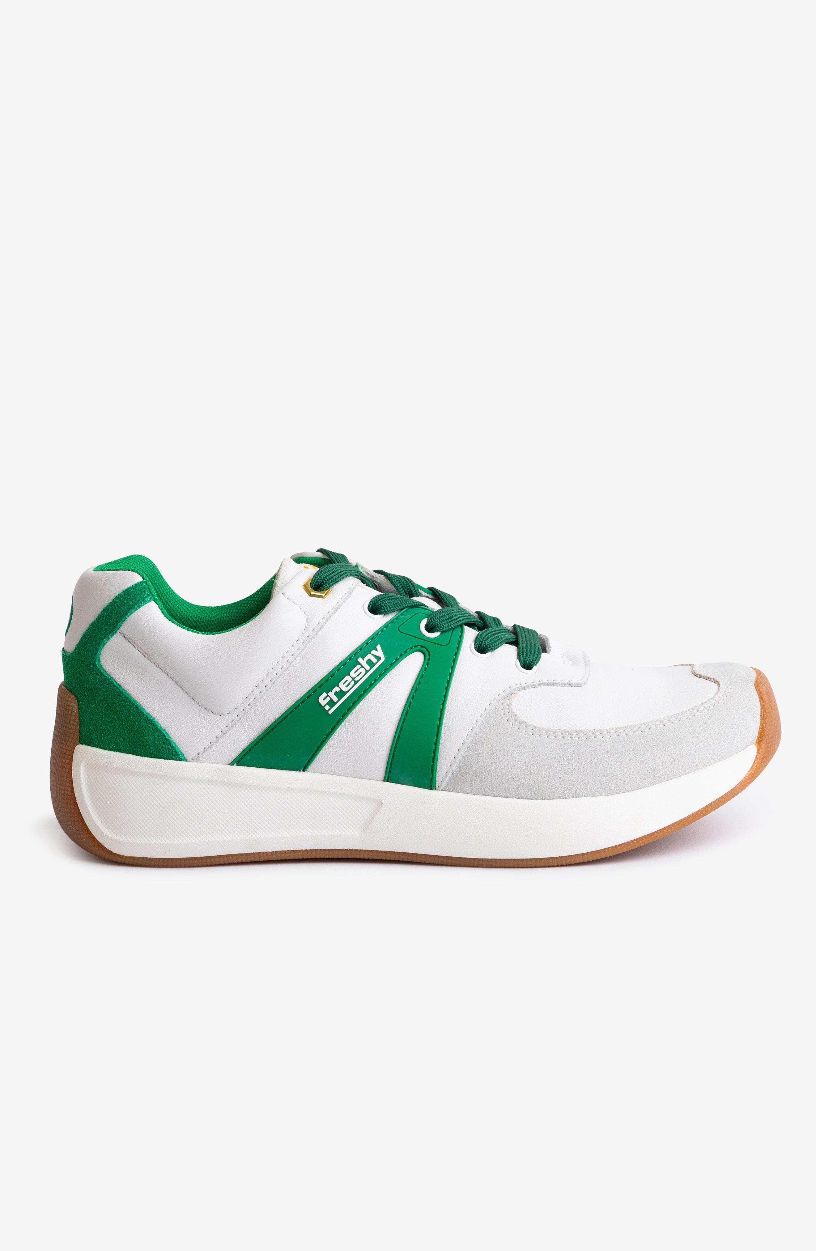 Freshy Supafly Lites Sneaker, Main, color, White/Green