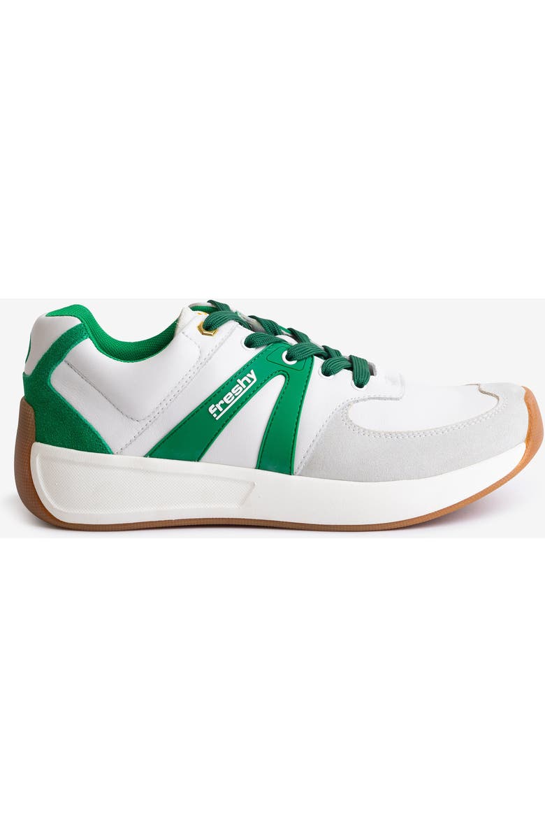 Freshy Supafly Lites Sneaker, Main, color, White/Green