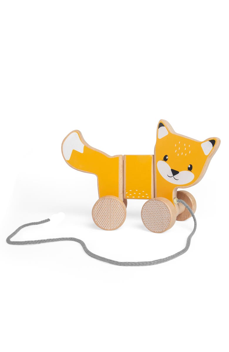 Bigjigs Toys FSC<sup>®</sup> Certified Pull Along Fox, Alternate, color, 