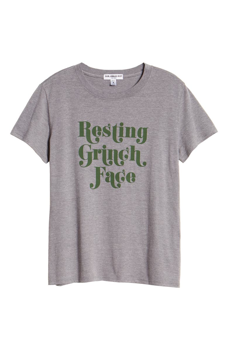 Sub_Urban Riot Resting Grinch Face Tee, Alternate, color, 