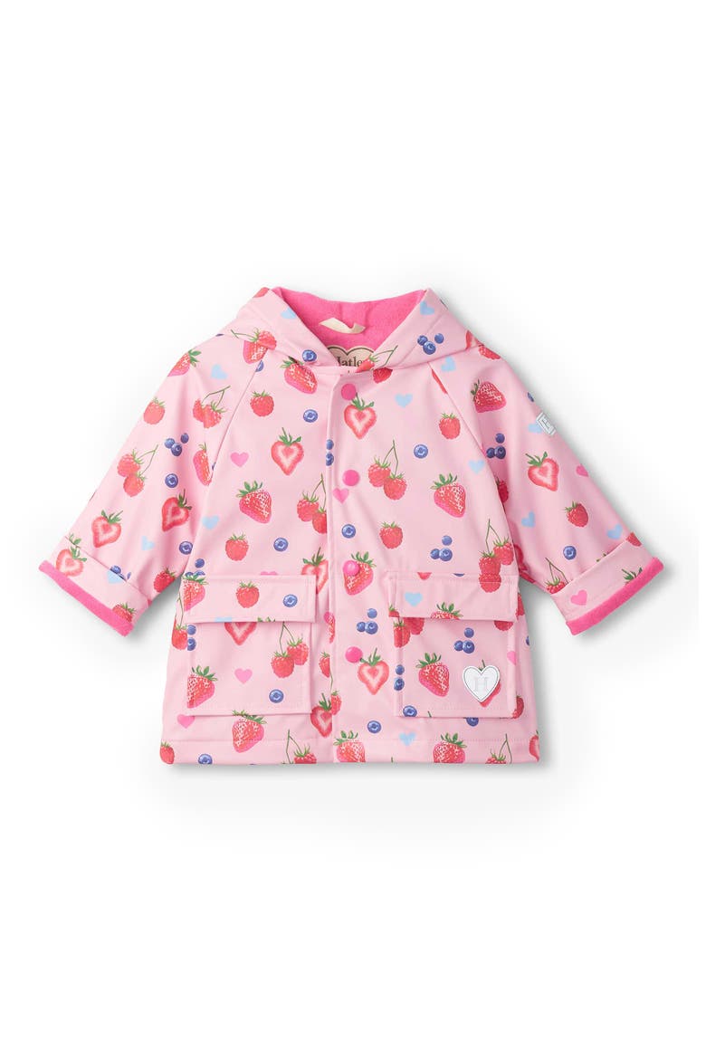 Kids' Summer Berries Rain Jacket, Main, color, PINK