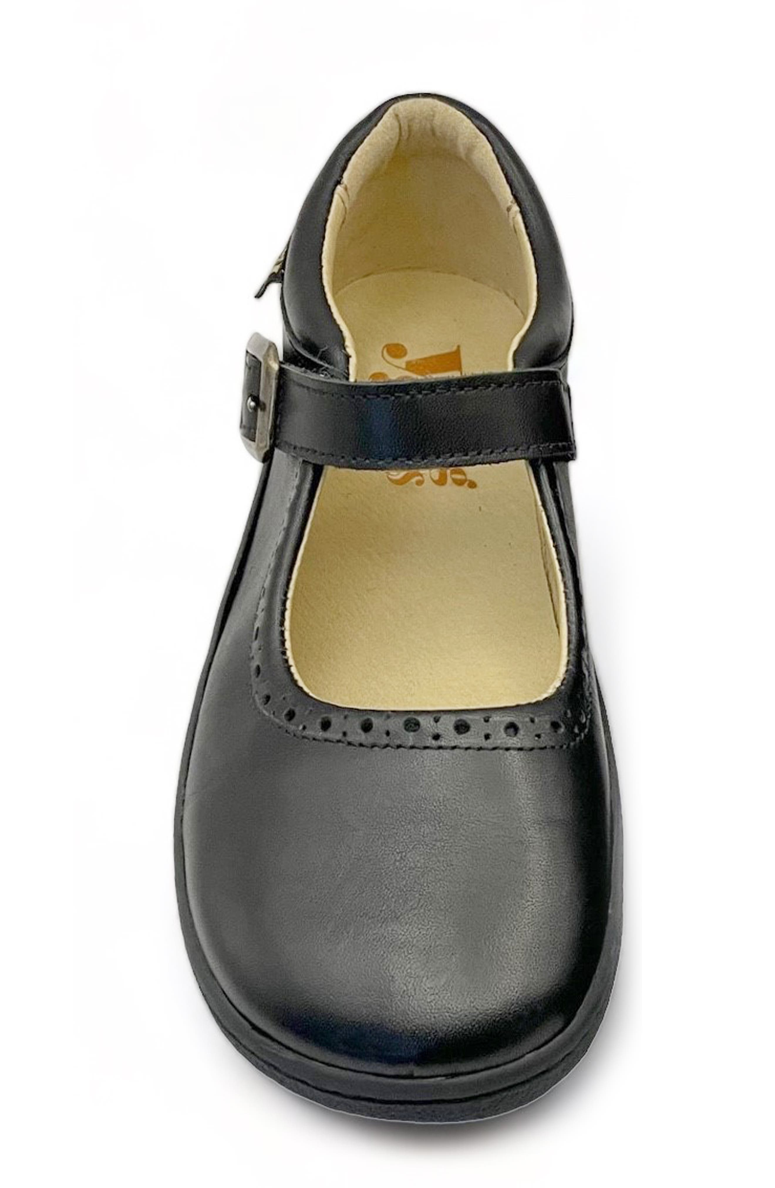 Young Soles Holly Barefoot Kids Mary Jane Shoe, Alternate, color, Black