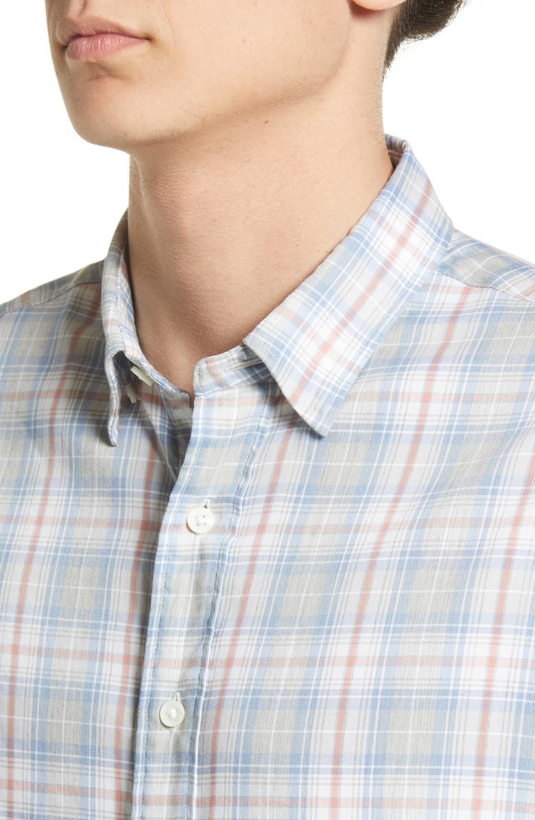 Faherty The Movement Plaid Button-Up Shirt, Alternate, color, 