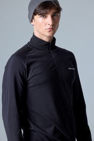 COZY ZERO Tech Merino Classic Fit Half Zip Long Sleeve Base Layer