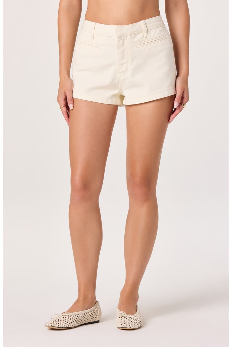 Arden High Waist Shorts, Main, color, CREAM