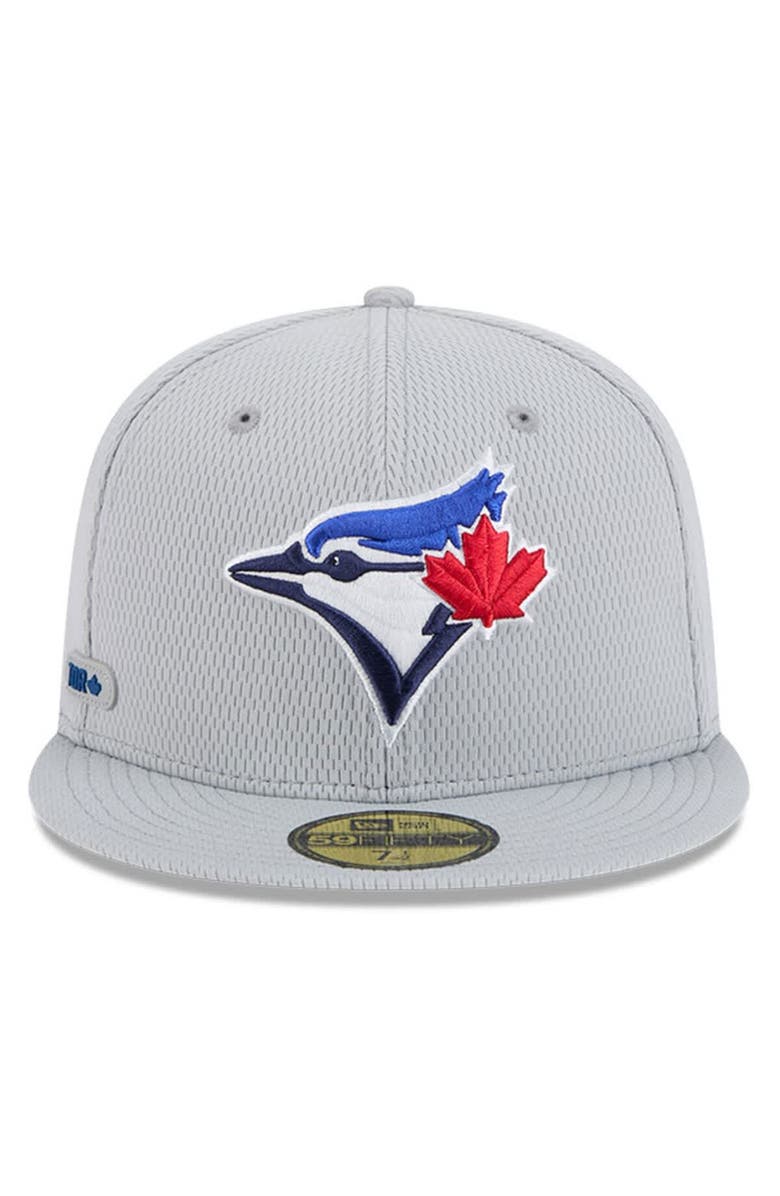 New Era Men's New Era Gray Toronto Blue Jays 2025 MLB Clubhouse 59FIFTY Fitted Hat, Alternate, color, 