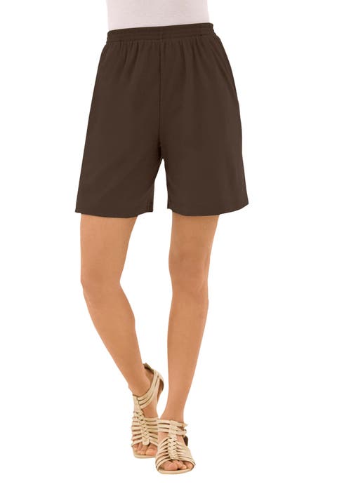 Plus Size Soft Knit Pull-On Short (Plus)