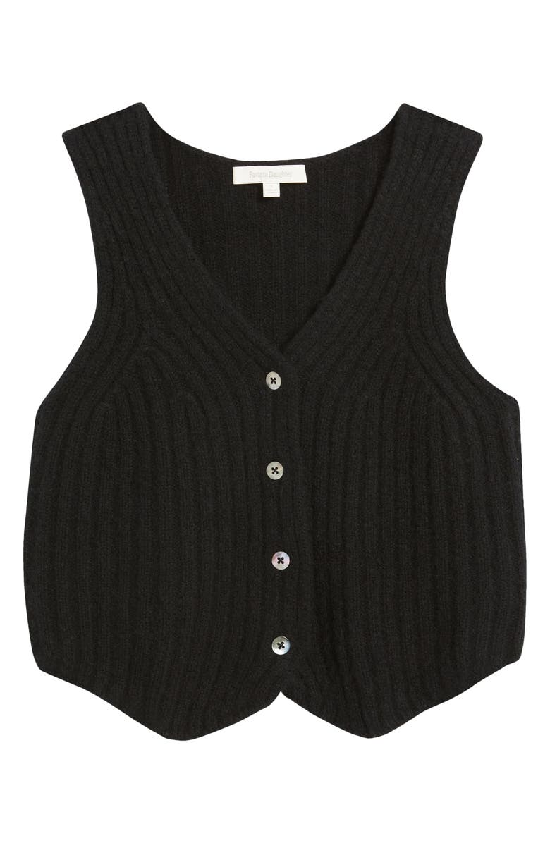 Favorite Daughter The Favorite Rib Wool Blend Sweater Vest, Alternate, color, 