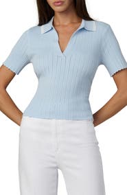 Joe's The Jess Pointelle Johnny Collar Polo