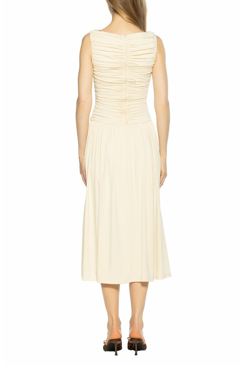 Lumi Portrait Midi Dress, Alternate, color, SANDSTONE