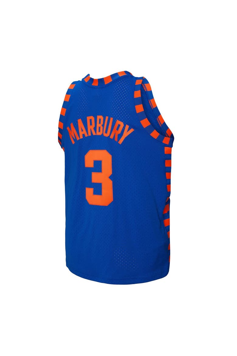 Men's Mitchell & Ness Stephon Marbury Blue New York Knicks 2005/06 Hardwood Classics Swingman Jersey, Main, color, Blue