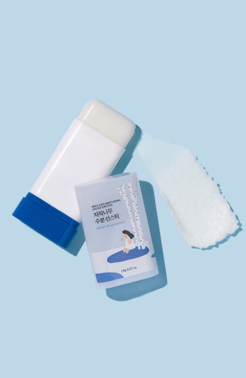 Round Lab Birch Juice Moisturizing Sun Stick Spf 50 In Transparent