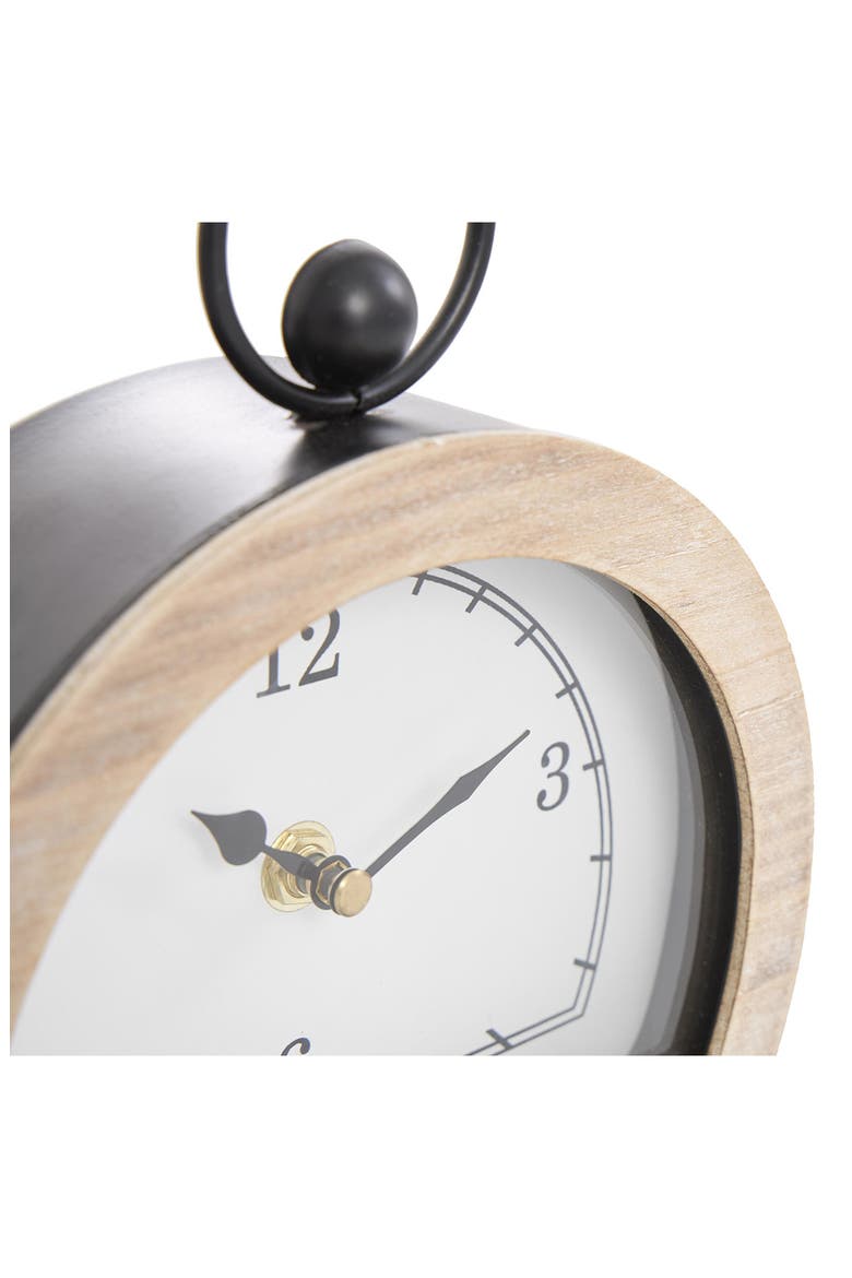 Set of 2 Modern Wooden Clocks, Alternate, color, WHITE
