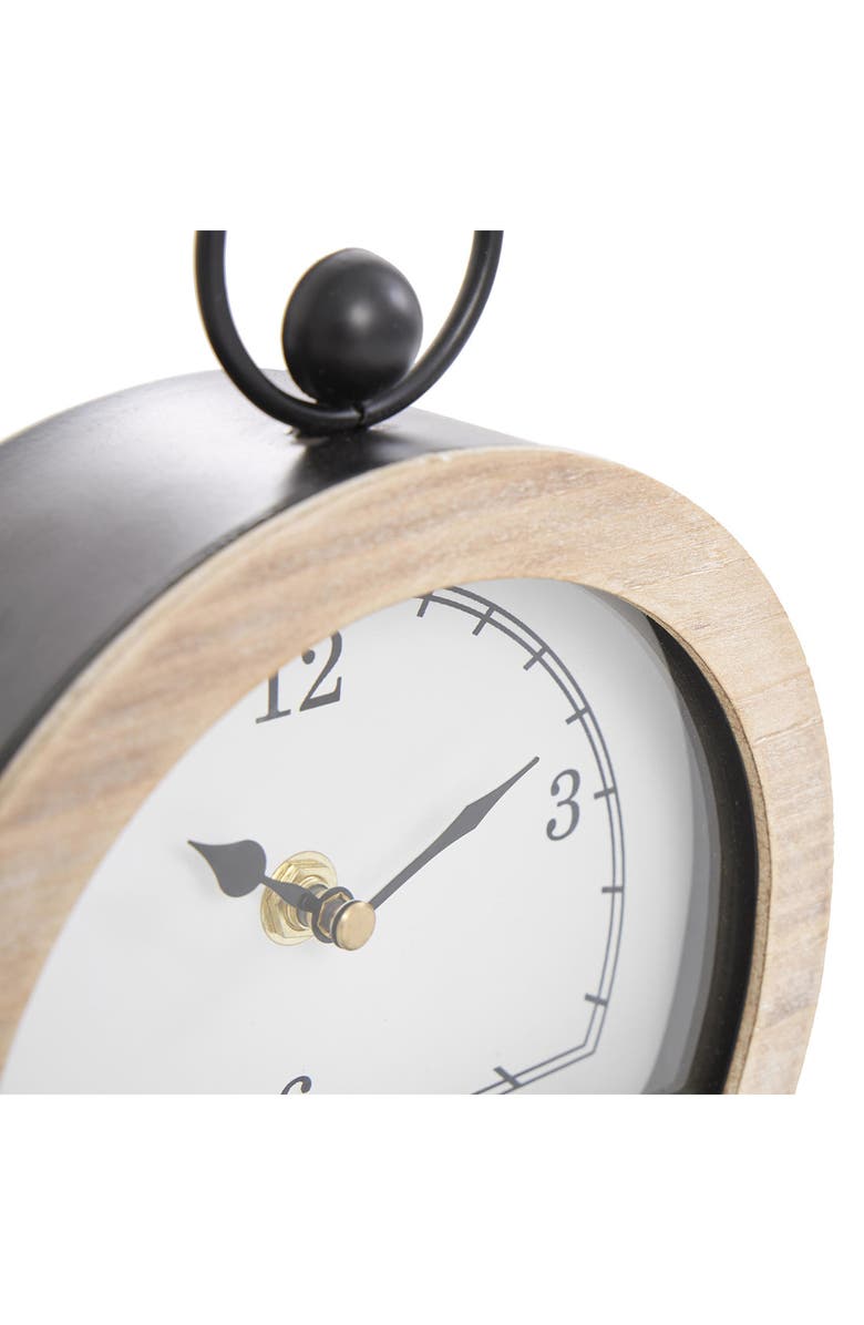 VIVIAN LUNE HOME Set of 2 Modern Wooden Clocks, Alternate, color, White