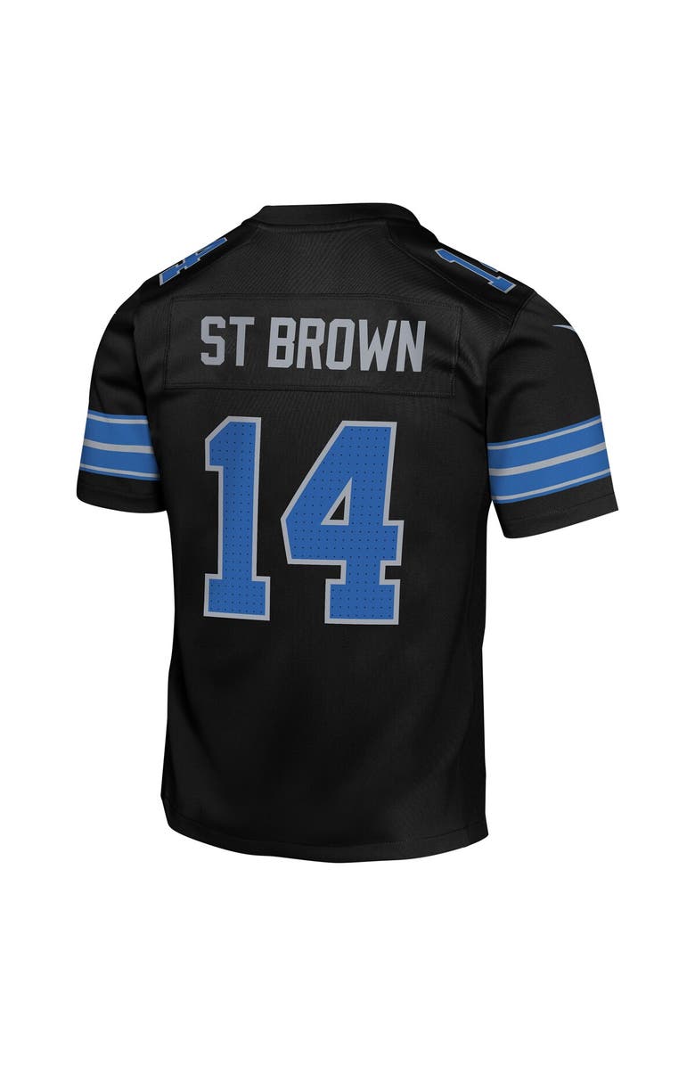 Nike Youth Nike Amon-Ra St. Brown Black Detroit Lions Alternate Player Game Jersey, Alternate, color, Black
