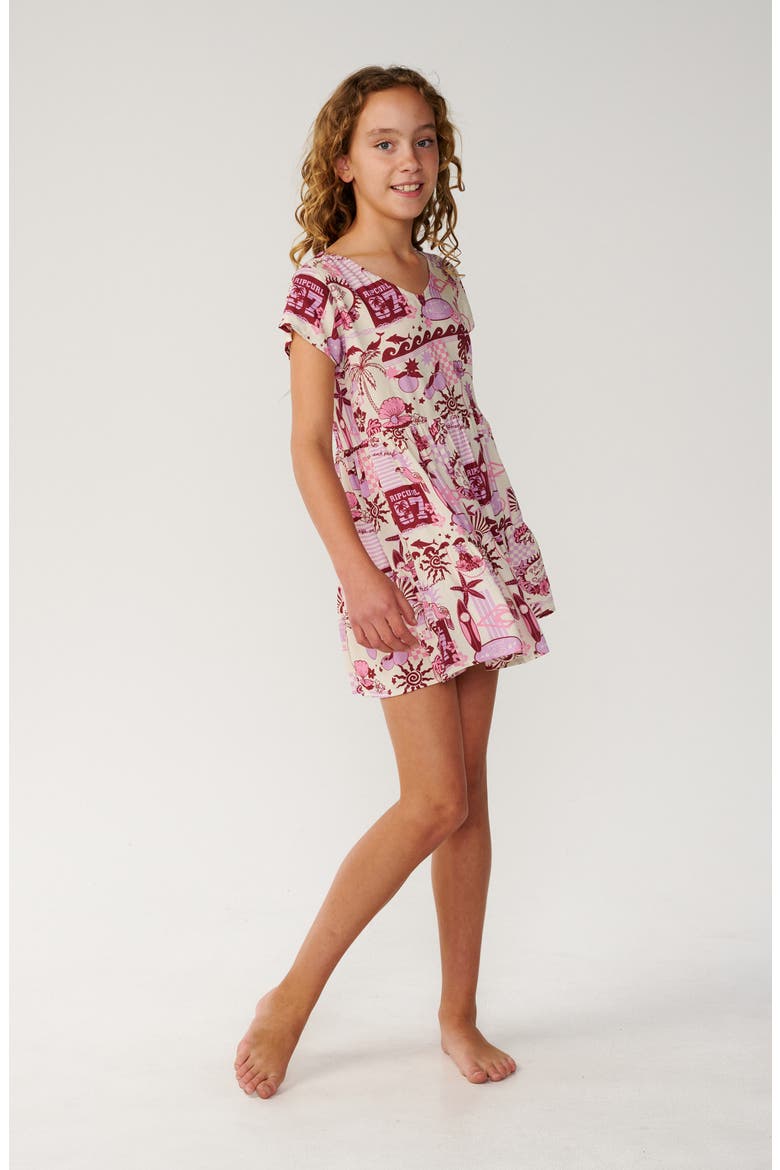 Kids' Costa Del Sol Woven Dress, Alternate, color, LILAC