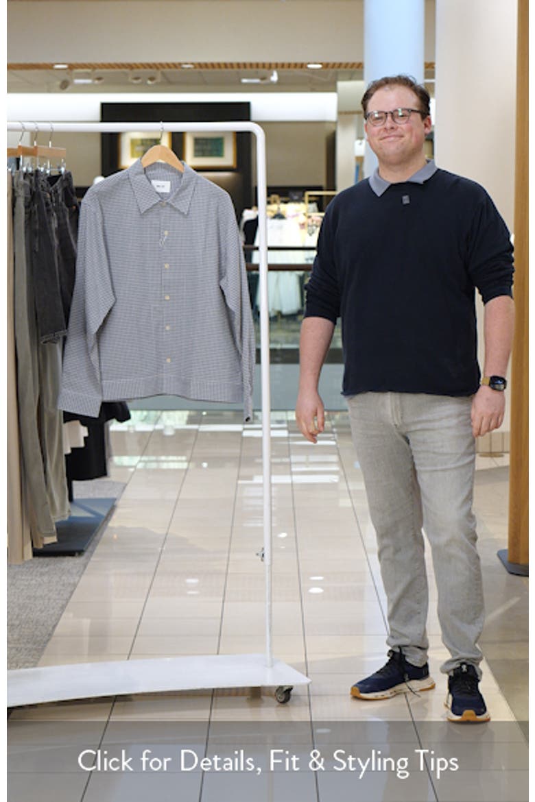 Reed Check Stretch Cotton Overshirt video