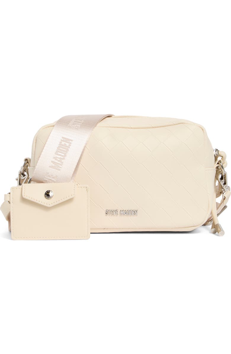 Steve Madden Embossed Woven Crossbody Bag, Main, color, Blonde