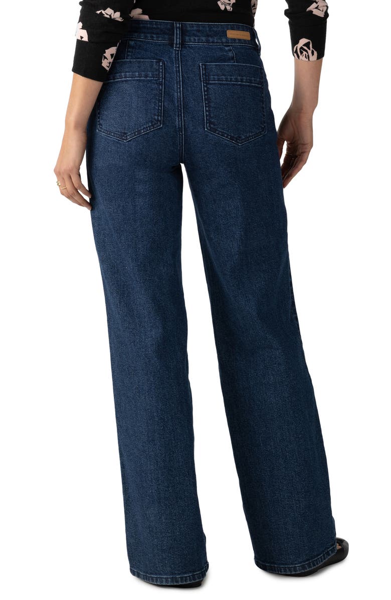 Sanctuary The Marine Patch Pocket Wide Leg Jeans, Alternate, color,