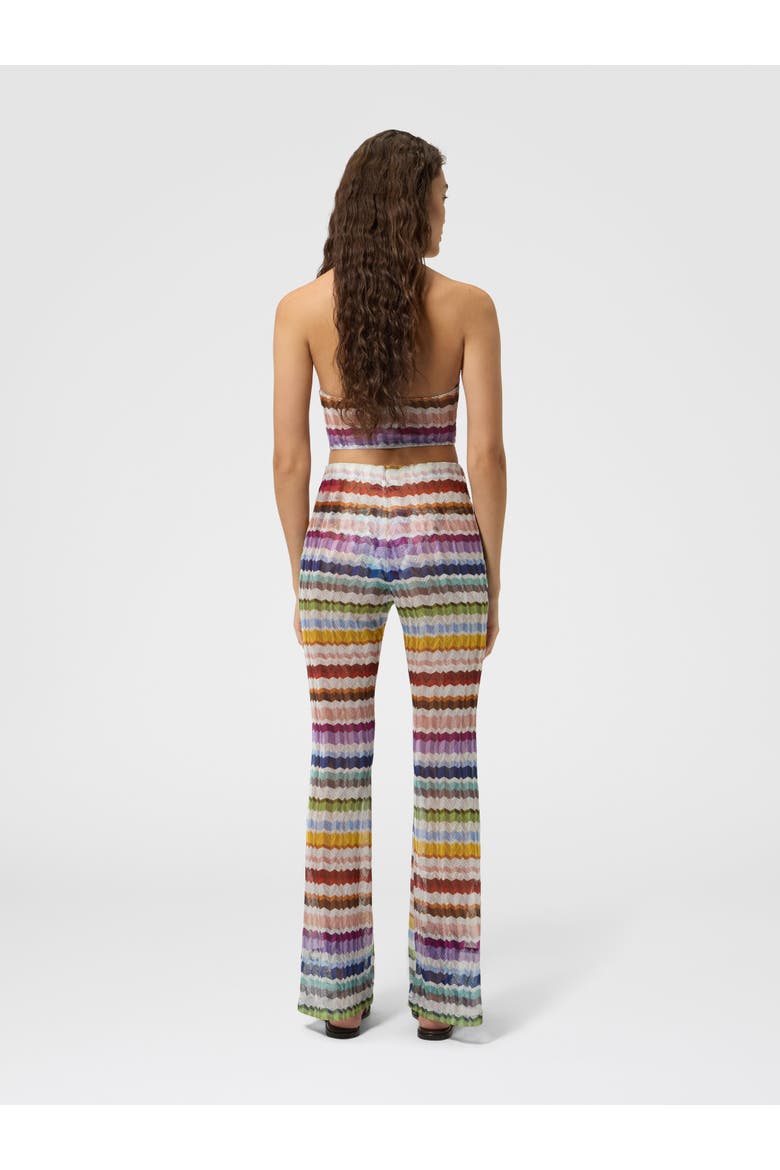 Zig Zag Tulle Halterneck Top, Alternate, color, Multicoloured