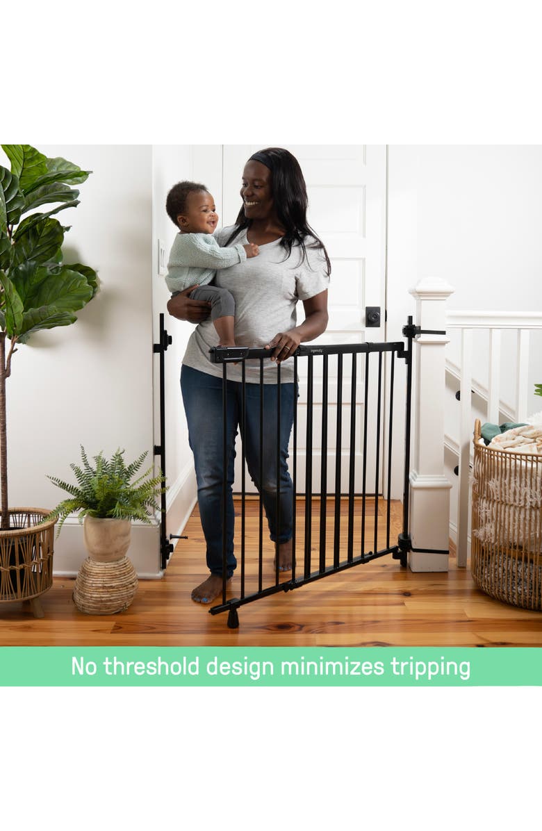 INGENUITY The Stairway+ 46W Series Pet and Baby Gate, Alternate, color, Black