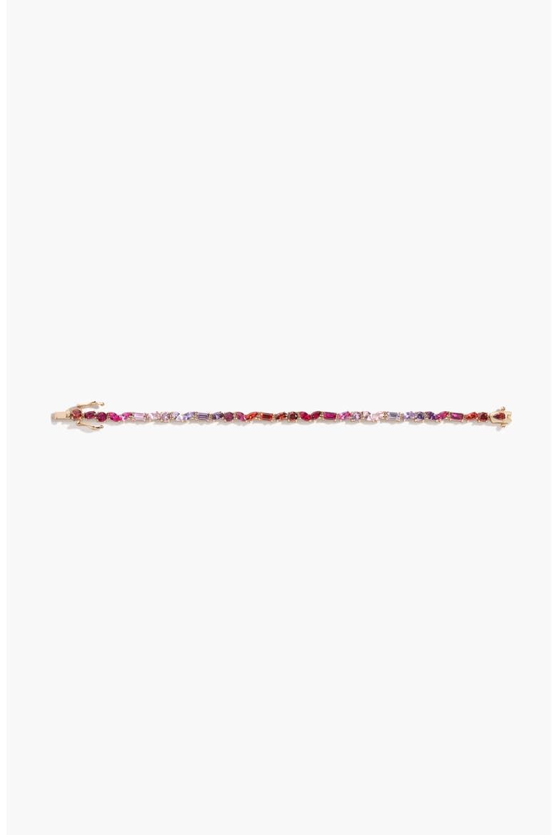 Mixed Shape Tennis Bracelet, Alternate, color, Yellow Gold Vermeil