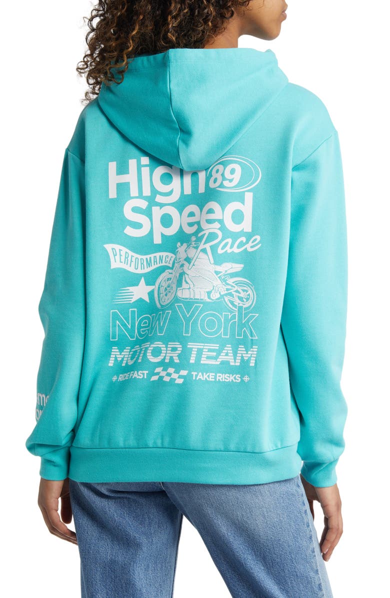 Vinyl Icons Extreme Sports Graphic Hoodie, Alternate, color, Turq