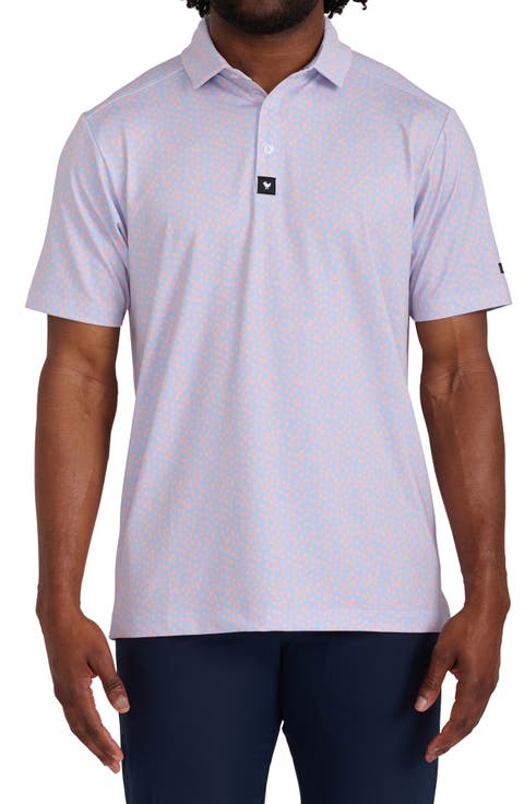 Patterned Performance Golf Polo