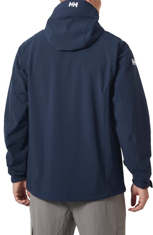 Helly Hansen Paramount Water Resistant Hooded Softshell Jacket In Blue