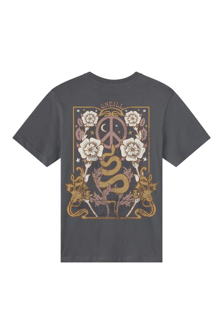 Adorned Graphic Oversized T-Shirt, Alternate, color, PHANTOM