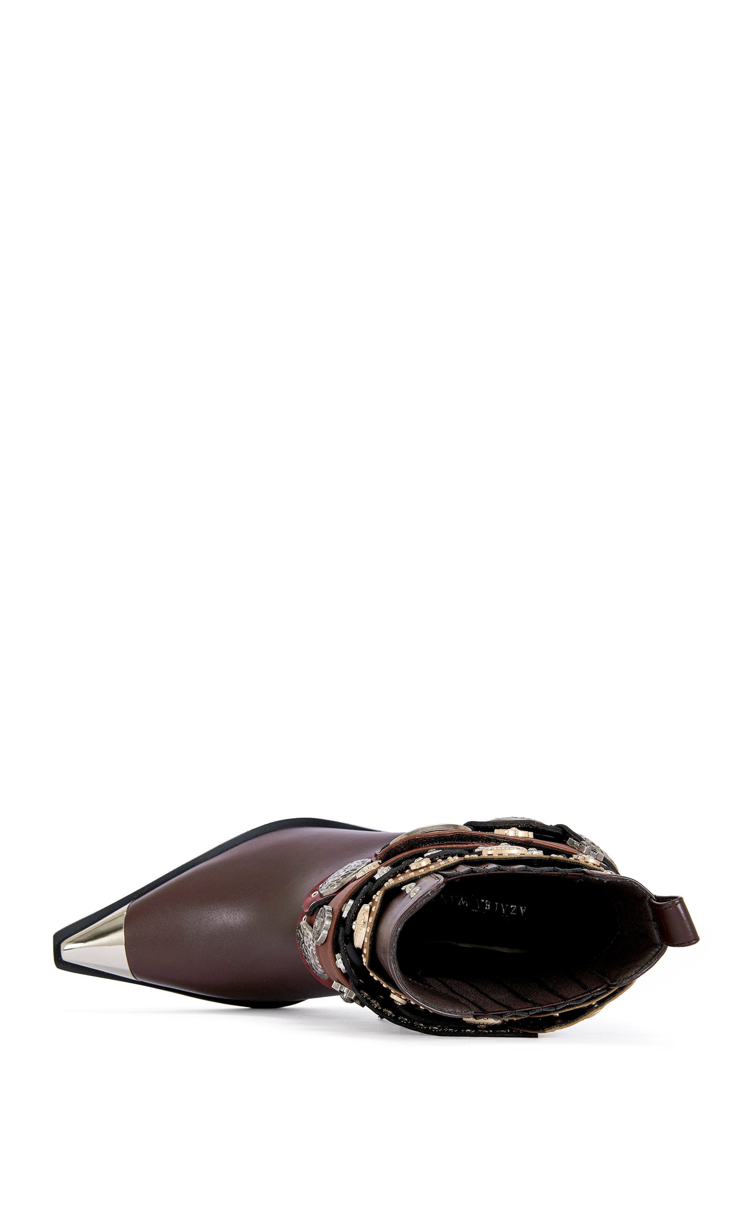 AZALEA WANG Dusan Block Bootie, Alternate, color, Chocolate