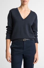 Vince Double Face V-Neck Sweater
