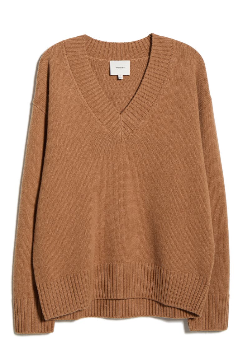 Jadey Oversize Cashmere Sweater, Alternate, color, CAMEL