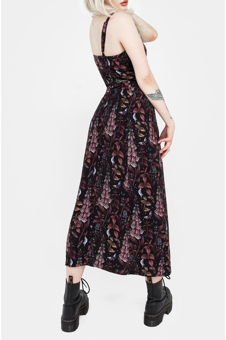 Foxglove Cami Dress, Alternate, color, Black