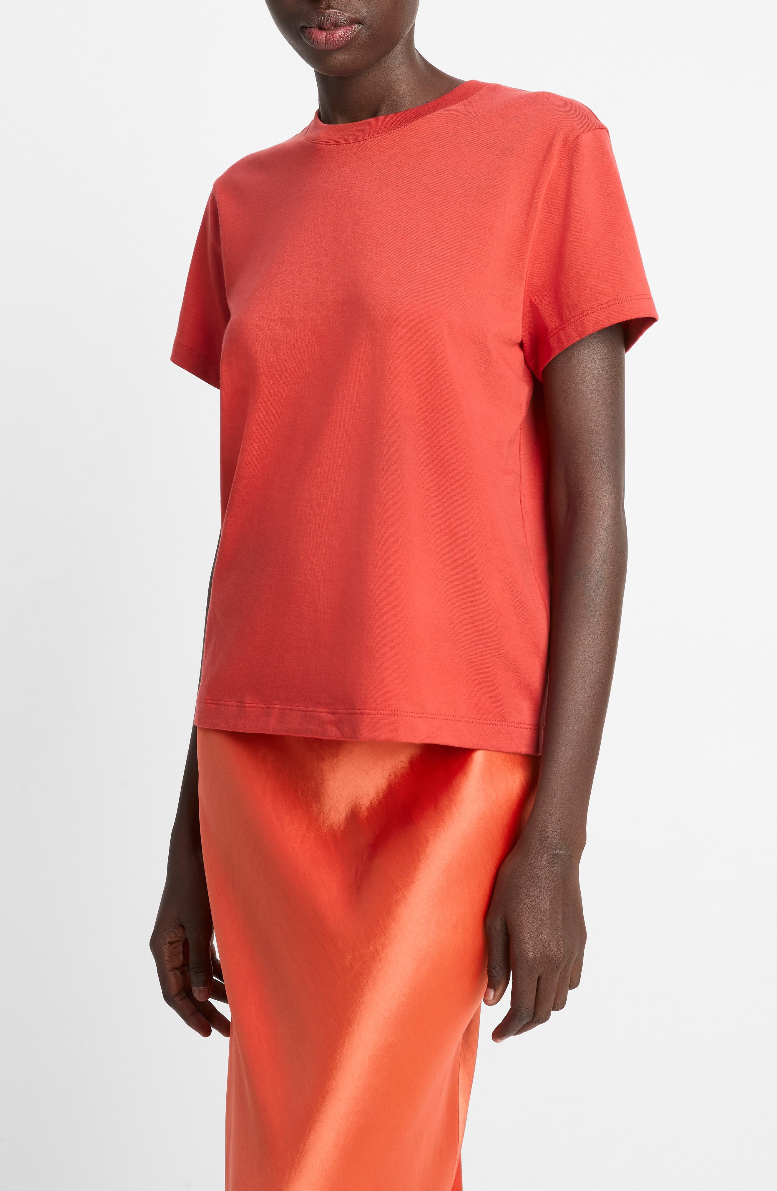 Vince Pima Cotton Crewneck T-Shirt