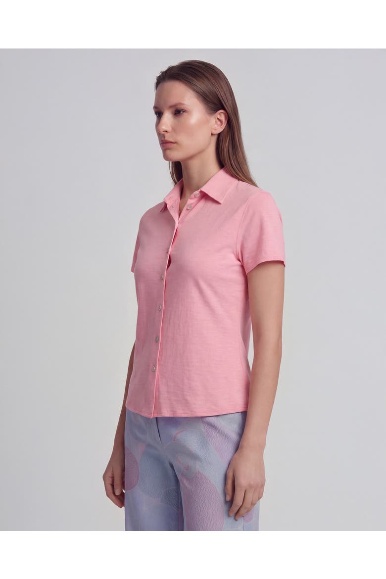 Solid Womens Shirts, Alternate, color, Coral