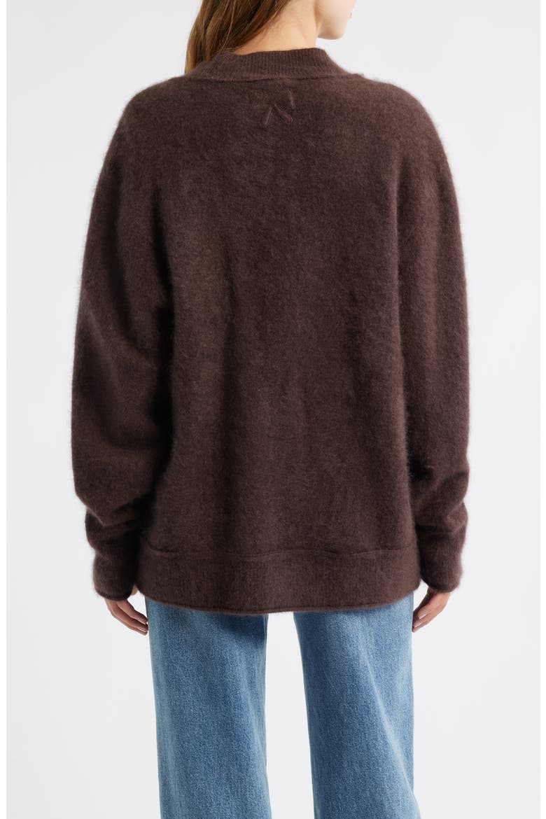 Applene Cashmere Cardigan, Alternate, color, CHOCOLATE BROWN