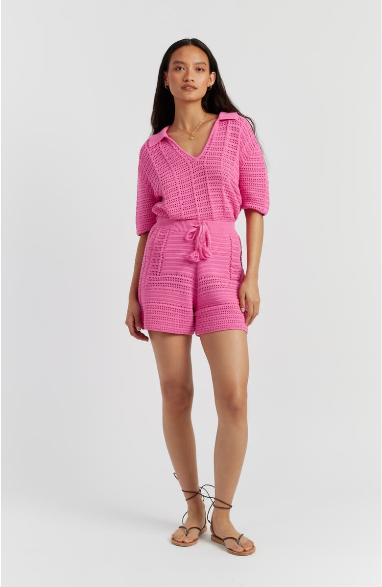 Chinti
Parker Cotton Crochet Shirt, Alternate, color, Pink