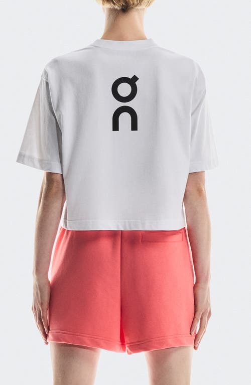 On Club Boxy-t Cott Graphic T-shirt In White