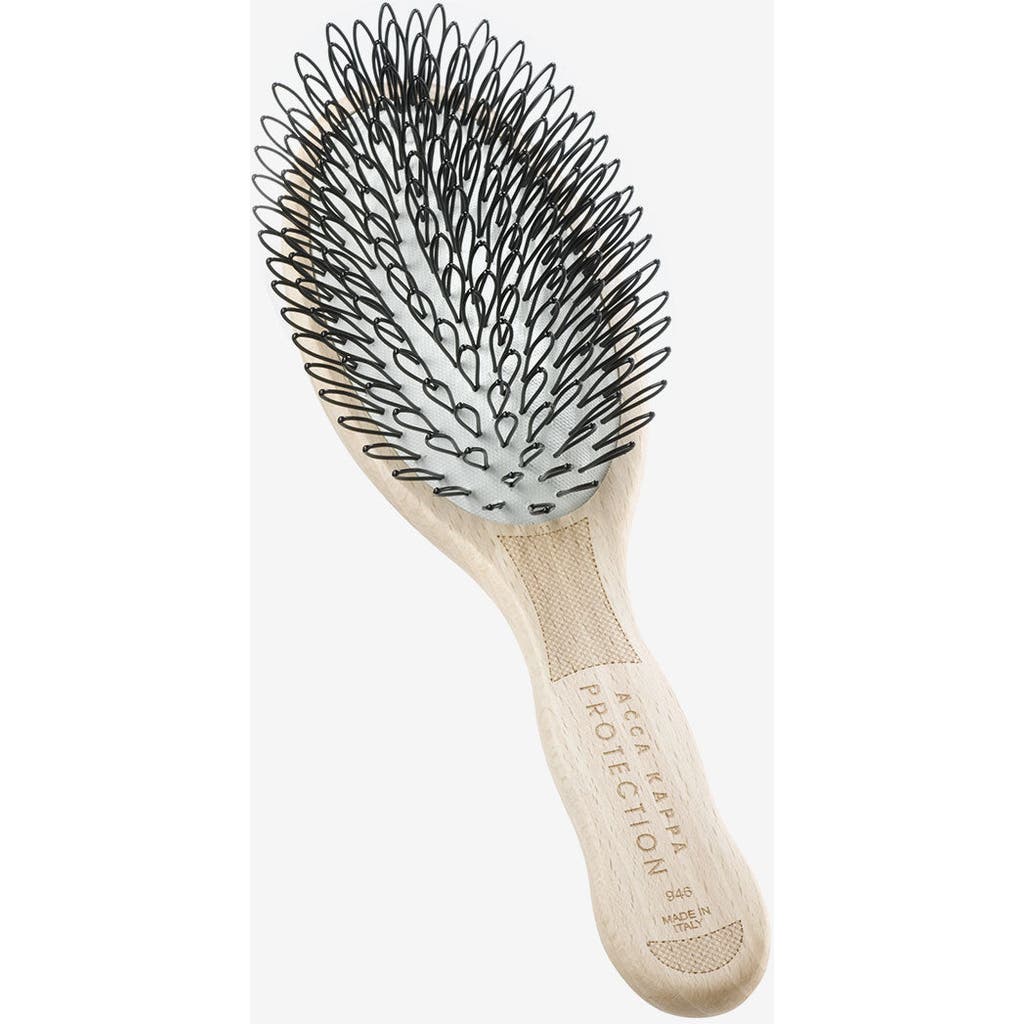Acca Kappa Protection Oval Beech Wood Brush In Brown