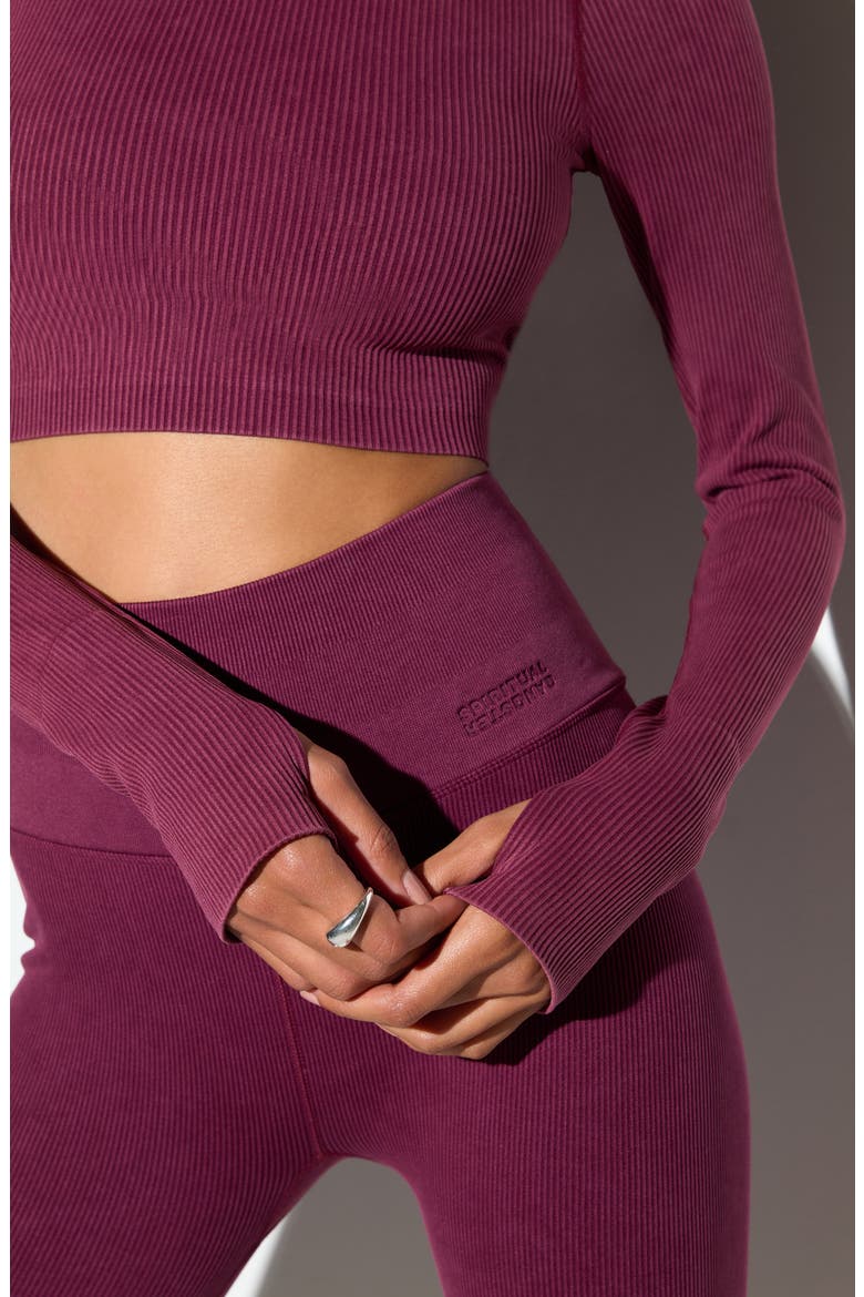 Liberty Mineral Wash Rib Crop Top, Alternate, color, DARK DAHLIA