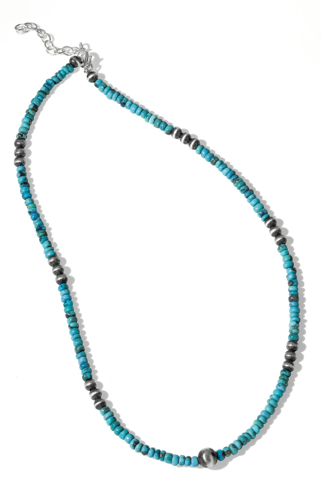Rondelle Turquoise Bead Necklace