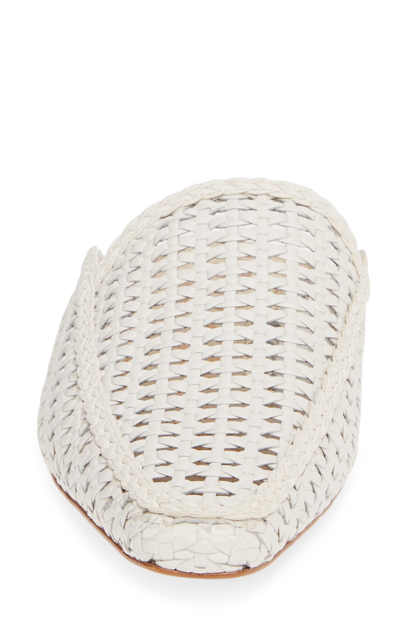 Elva Woven Mule, Alternate, color, BRIGHT WHITE