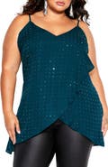City Chic Stud High/Low Camisole