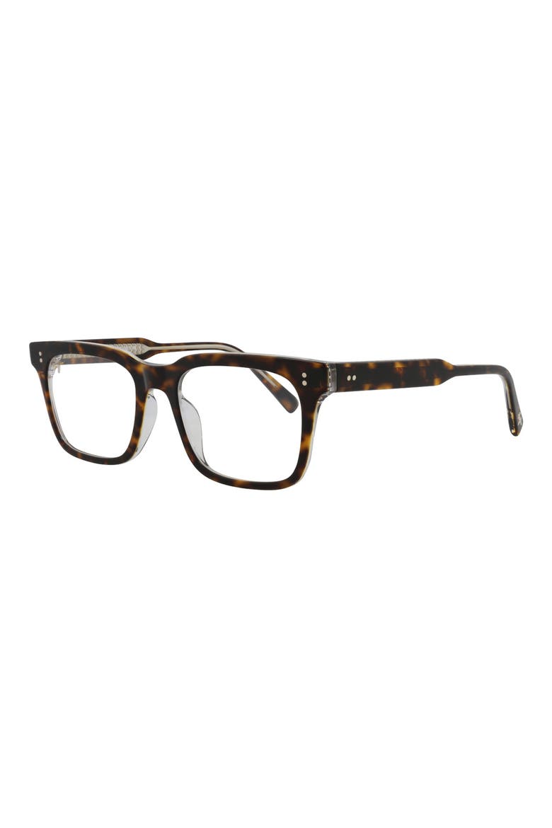 50mm Square Optical Glasses, Alternate, color, TORTOISE TRANSPARENT