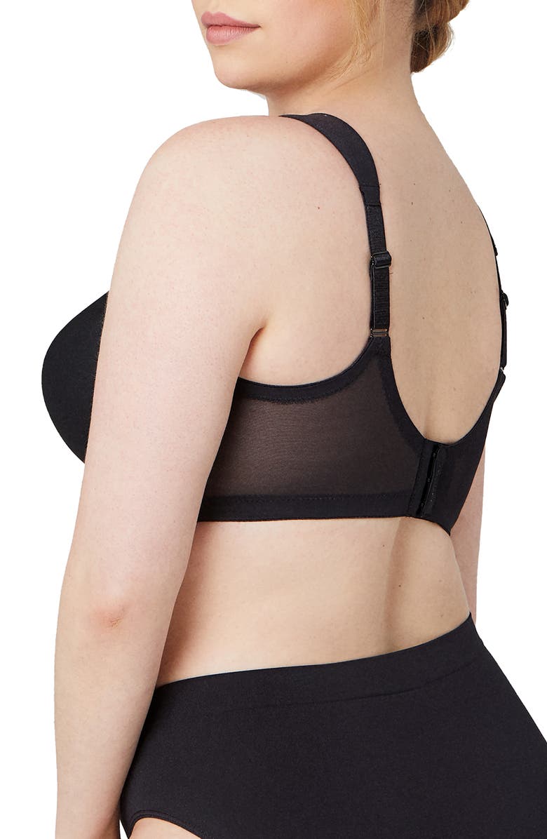 Glamorise MagicLift<sup>®</sup> Seamless Support T-Shirt Bra, Alternate, color, Black