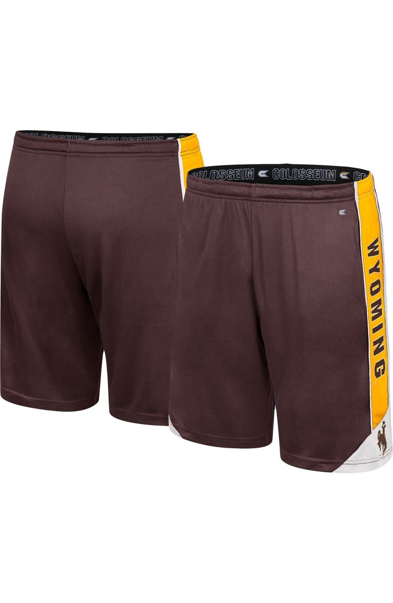 COLOSSEUM Men's Colosseum Brown Wyoming Cowboys Haller Shorts, Alternate, color,